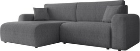 Γωνιακός καναπές Floryn-Ανθρακί