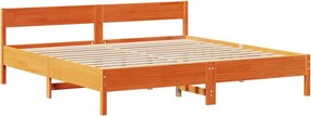 vidaXL Σκελετός Κρεβ. Χωρίς Στρώμα Καφέ Κεριού 180x200 εκ Μασίφ Πεύκο
