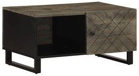 vidaXL Τραπεζάκι Σαλονιού Μαύρο 80 x 50 x 40 εκ. από Μασίφ Ξύλο Μάνγκο