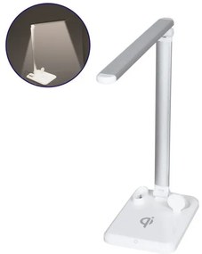 CHATEAU 86101 Μοντέρνο Φωτιστικό Γραφείου Λευκό LED 5 Watt 1000lm DC 5V Αφής & Καλώδιο Τροφοδοσίας USB με Ασύρματη Globostar-861 86101
