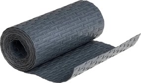 vidaXL Διαχωριστικό Βεράντας 10 τεμ. Ανθρακί 255x19 εκ. Συνθ. Ρατάν