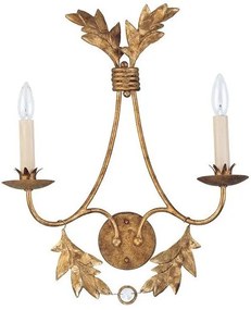 Απλίκα Φωτιστικό Τοίχου 2xE14 Χρυσό Sweet Olive FB-SWEET-OLIVE2 Elstead Lighting-FB-SWEET-OLIVE2-Χρυσό FB-SWEET-OLIVE2