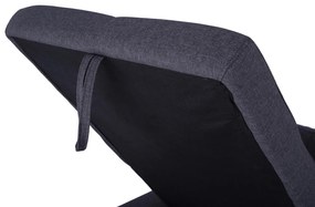 Γωνιακός καναπές - Κρεβάτι WAYNE Ύφασμα Γκρί 224x147x85Υ εκ. 224x147x85 εκ.
