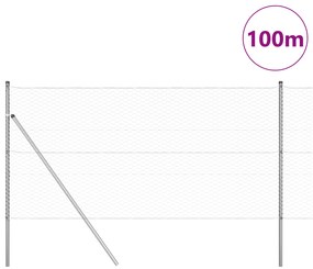 vidaXL Φράκτης Εξαγωνικός 1,4x100 μ Γαλβανισμένο Ατσάλι