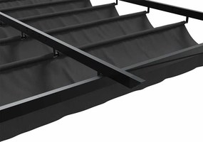 vidaXL Κιόσκι 300 x 300 x 200 cm Ανθρακί Πολυεστέρας