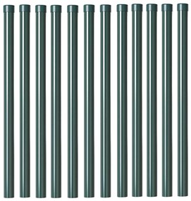 vidaXL Πό posts φράχτη 12 pcs Πράσινο 60 cm