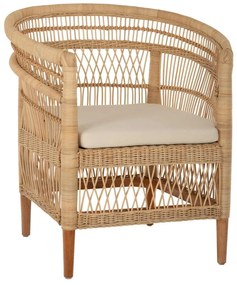 ΠΟΛΥΘΡΟΝΑ MALAWI HM9635.04 ΞΥΛΟ ΜΑΟΝΙ ΕΠΕΝΔΥΣΗ RATTAN ΛΕΥΚΟ ΜΑΞΙΛΑΡΙ ΚΑΘΙΣΜΑΤΟΣ 80x70x86Υεκ.