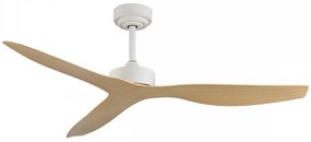 Ανεμιστήρας Οροφής Trent 102000615 Με Χειριστήριο 130cm White-Natural ItLighting Διάμετρος 130cm