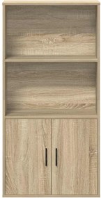 vidaXL Βιβλιοθήκη Sonoma Δρυς 60x24x120 εκ. από Επεξεργασμένο Ξύλο