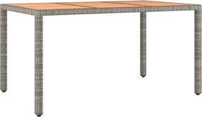 vidaXL Σετ Τραπεζαρίας Κήπου 7 τεμ. Γκρι Συνθ. Ρατάν με Μαξιλάρια