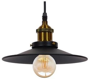 Κρεμαστό Φωτιστικό Οροφής Μαύρο Φ36 GloboStar CARAVEL 01042-1042-Μαύρο 01042