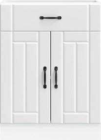 vidaXL ντουλάπι βάσης κουζίνας Lucca Λευκό κατασκευασμένο ξύλο