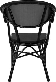 ΠΟΛΥΘΡΟΝΑ ΑΛΟΥΜΙΝΙΟΥ CLAY BAMBOO LOOK ΜΑΥΡΗ ΜΕ TEXTLINE HM5025.02 59x60x82 cm