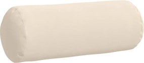 vidaXL Μαξιλάρια Στήριγμα 2 pcs Μπεζ Ø 25 x 70 cm Ύφασμα Μικροΐνας