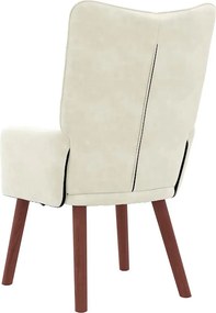 vidaXL Πολυθρόνα Κρεμ 63 x 67 x 94 εκ. Βελούδο