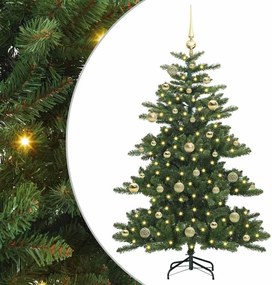 vidaXL Τεχνητό Χριστουγεννιάτικο Δέντρο με Άξονα Πράσινο 150 cm