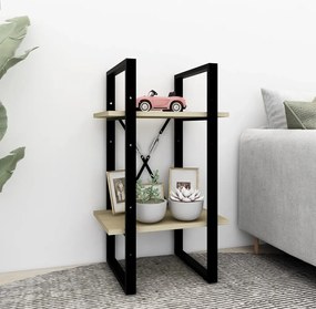 vidaXL Βιβλιοθήκη με 2 Ράφια Sonoma Δρυς 40 x 30 x 70 εκ. Επεξ. Ξύλο