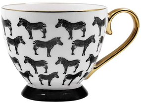Κούπα Safari 028845 11x11x9cm White-Black Πορσελάνη