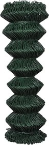 vidaXL Συρματόπλεγμα Περίφραξης Πράσινο 1,25 x 25 μ. Ατσάλινο