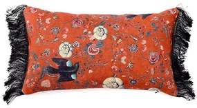Μαξιλάρι Διακοσμητικό (Με Γέμιση) Black Bird LC40004 Multi-Red MindTheGap 50X30 Fabric,Feather