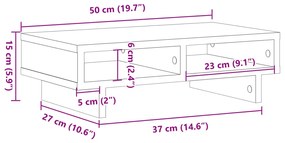 ΒΑΣΗ ΟΘΟΝΗΣ ΚΑΦΕ ΔΡΥΣ 50X27X15 ΕΚ. ΑΠΟ ΕΠΕΞΕΡΓΑΣΜΕΝΟ ΞΥΛΟ 854748