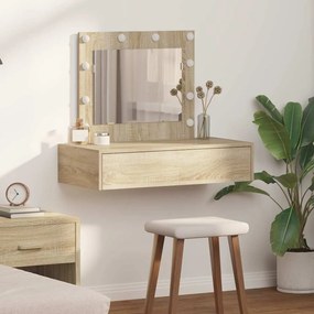 vidaXL Τραπέζι περιποίησης Καφέ 83 x 40 x 70 εκ Επεξεργασμένο ξύλο