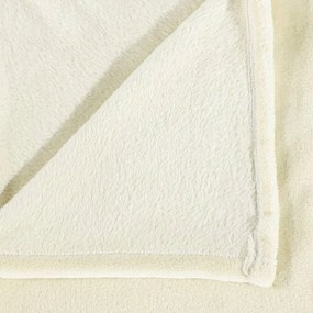 Κουβέρτα Κρεμ 200 x 240 εκ. από Πολυεστέρα - Κρεμ