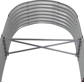 vidaXL Ζαρντινιέρα Καφέ 152x80x36 εκ. Γαλβανισμένος χάλυβας