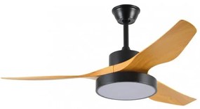 Ανεμιστήρας Οροφής LED 25W 3CCT Φ132 Nitinat Inlight 102000220 Μαύρο