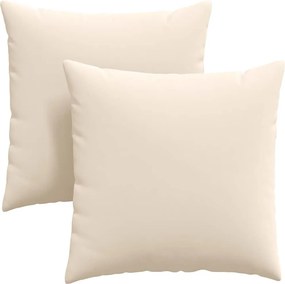 vidaXL Μαξιλάρι Καναπέ 2 pcs Μπεζ 60 x 60 cm ύφασμα