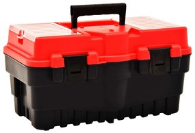 vidaXL Εργαλειοθήκη 462x256x242 χιλ. Κόκκινη από Πλαστικό