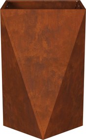 vidaXL Γλάστρα 2 τμχ. Σκ rusty 50 x 50 x 75 cm