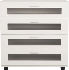 ΣΥΡΤΑΡΙΕΡΑ ΜΕΛΑΜΙΝΗΣ THORGAN HM9880.03 4 ΣΥΡΤΑΡΙΑ-ΛΕΥΚΟ ΧΡΩΜΑ 80Χ40Χ83Υεκ
