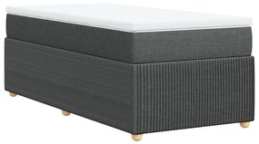 ΚΡΕΒΑΤΙ BOXSPRING ΜΕ ΣΤΡΩΜΑ ΣΚΟΥΡΟ ΓΚΡΙ 80X200 ΕΚ. ΥΦΑΣΜΑΤΙΝΟ 3285526