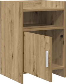 vidaXL Κομοδίνα Artisan Δρυς 40 x 36 x 60 εκ Επεξεργασμένο Ξύλο