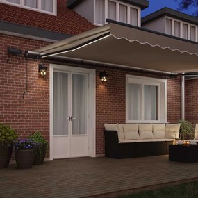 vidaXL Σκηνίτσα Αναδιπλούμενη Μπεζ 500 x 300 εκ ύφασμα