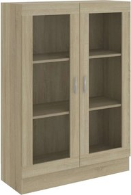 vidaXL Βιτρίνα Χρώμα Sonoma Δρυς 82,5 x 30,5 x 115 εκ. Επεξ. Ξύλο