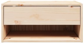 vidaXL Τοίχου Κομοδίνο Καφέ 50 x 32.5 x 24 εκ Συμπαγές ξύλο πεύκου