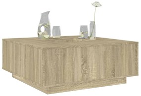 vidaXL Τραπεζάκι Σαλονιού Sonoma Δρυς 100x100x40 εκ Επεξεργασμένο Ξύλο