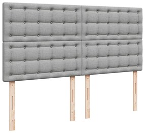 ΚΡΕΒΑΤΙ BOXSPRING ΜΕ ΣΤΡΩΜΑ ΑΝΟΙΧΤΟ ΓΚΡΙ 180X200 ΕΚ. ΥΦΑΣΜΑΤΙΝΟ 3294449