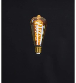 ΛΑΜΠΑ LED RETRO BULB SPIRAL 64X145MM 2W-1800K AMBER FINISH / E27 FITTING / NON DIMMABLE / COLOURBOX