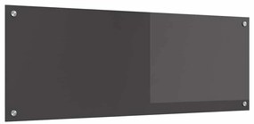 vidaXL Πλακάκι Κουζίνας Σκούρο Γκρι 110x40x0,6 εκ από Γυαλί Ανθεκτικό στη Θερμότητα