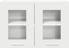 vidaXL Κρεμαστό ντουλάπι με αποθήκευση 2 pcs Λευκό 60 x 31 x 40 εκ