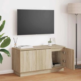 vidaXL ντουλάπι τηλεόρασης  δρυς Sonoma 100x38x49 εκ. Επεξεργασμένο ξύλο