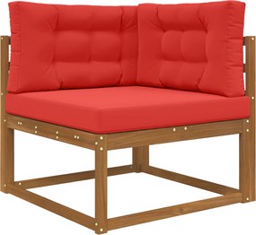 vidaXL Μαξιλάρι Καναπέ Εξωτερικού Χώρου 3 pcs Κόκκινο Πολυεστέρας