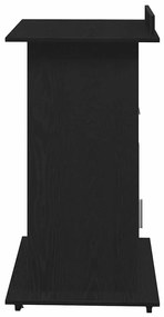 vidaXL Πλατφόρμα Μαύρη δρυς 55 x 55 x 107 cm Επεξεργασμένο ξύλο