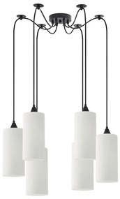 Φωτιστικό Οροφής Κρεμαστό Adept Tube 77-9004 12x300cm 6xE27 60W White Homelighting Γυαλί