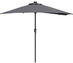 vidaXL Ομπρέλα Κήπου Ανθρακί 294 x 150 x 223 εκ ύφασμα