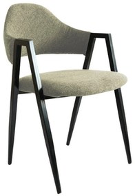Πολυθρόνα Delta Beige ΕΜ130,3 50X55X80 cm Σετ 2τμχ Metal, Fabric