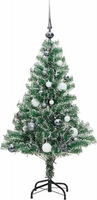 vidaXL Χριστουγεν. Δέντρο Τεχνητό με 150 LED/Χιόνι/ Μπάλες 150 εκ.